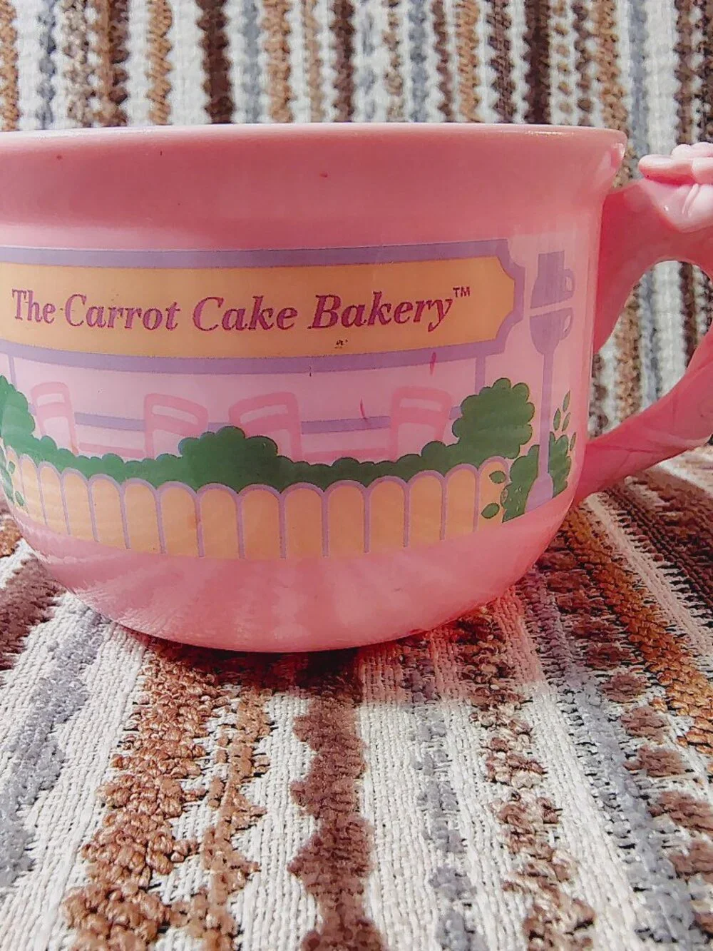 Tomy Tea Bunnies Carrot Cake Bakery Cup ONLY Pink Plastic